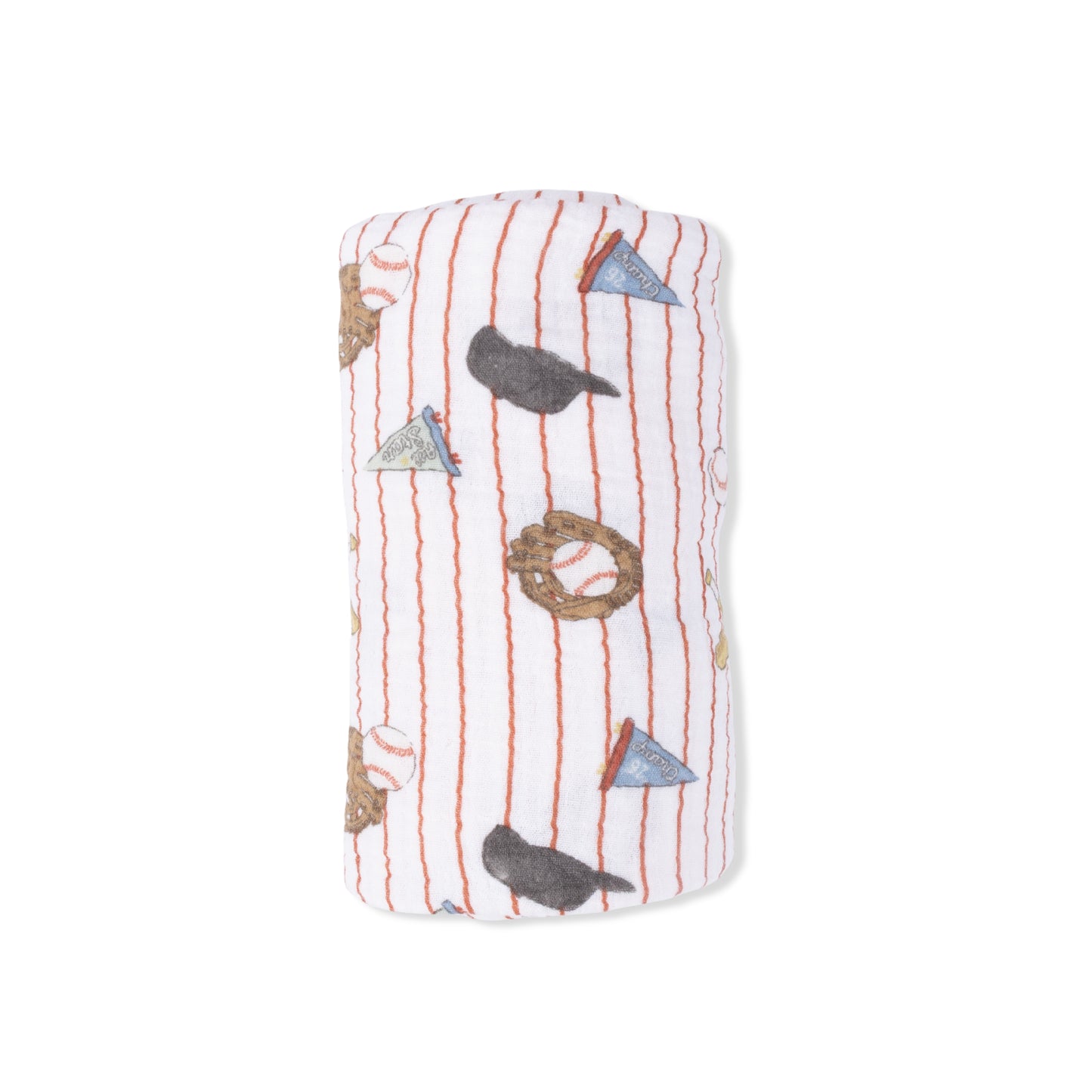 Vintage Baseball Stripe Swaddle Blanket