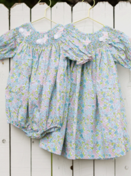 PKC Polly Bunny Smocked Bubble