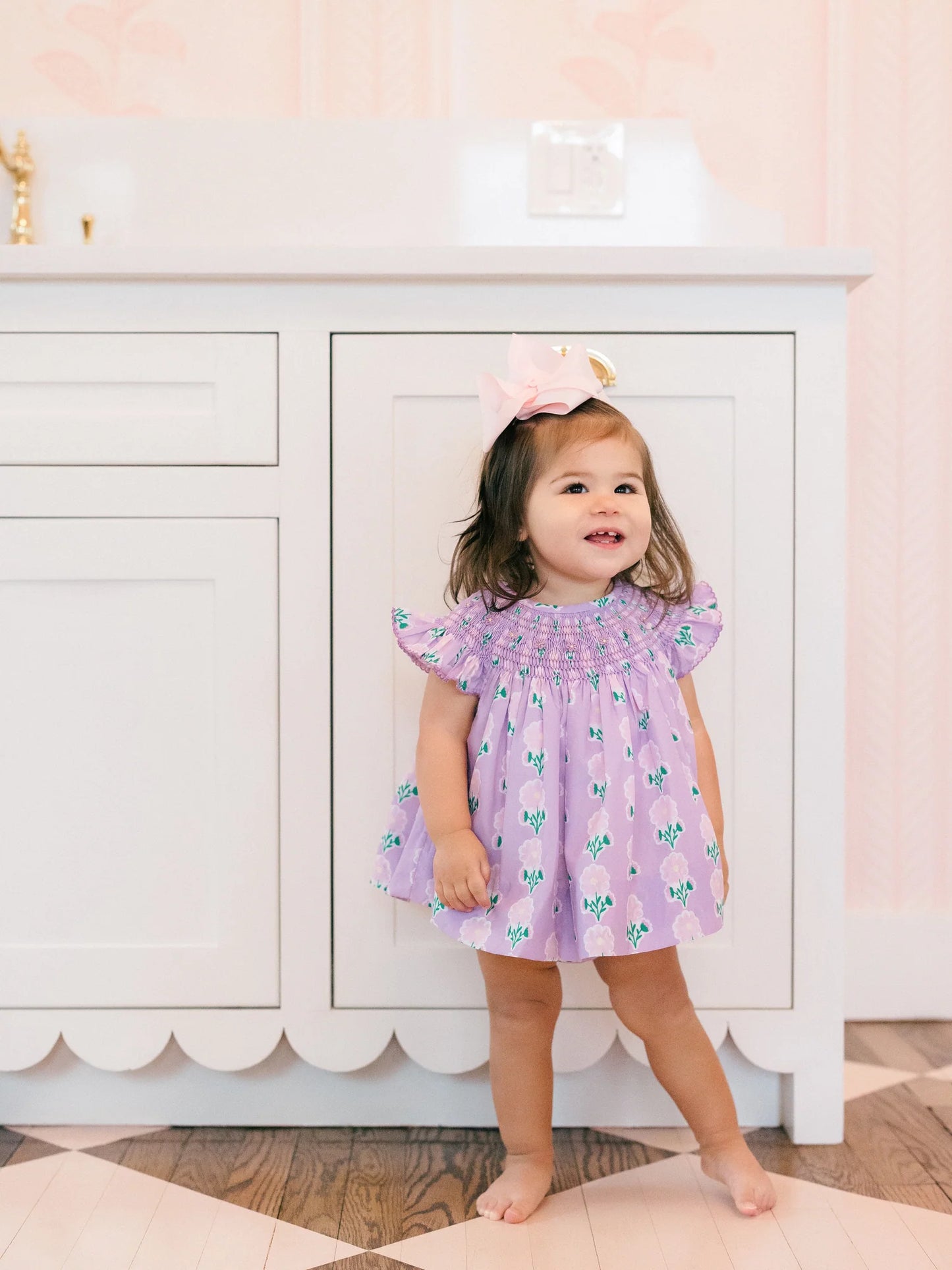 PKC Lottie Smocked Diaper Cover Set