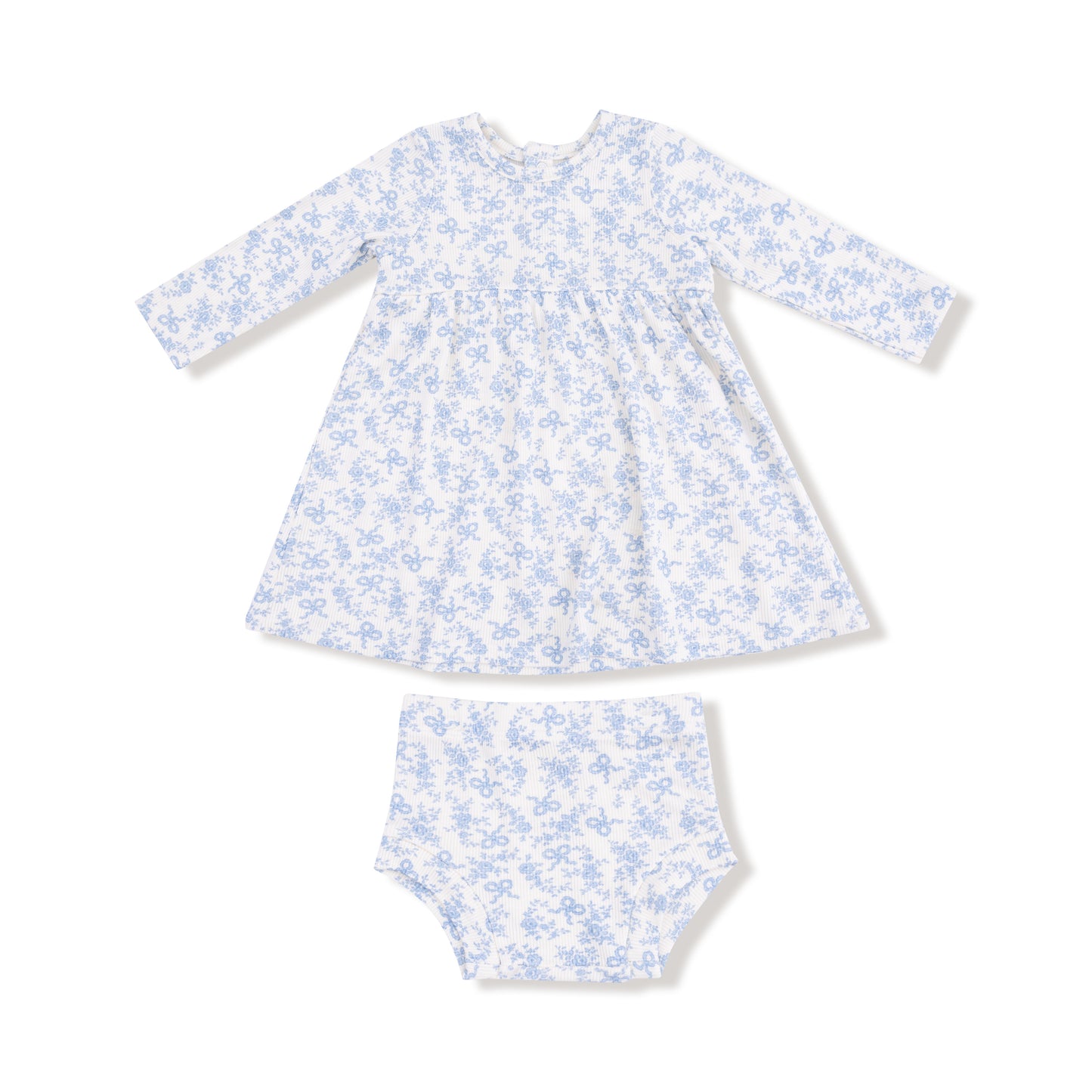 Romi Floral Simple Dress + Bloomer Set
