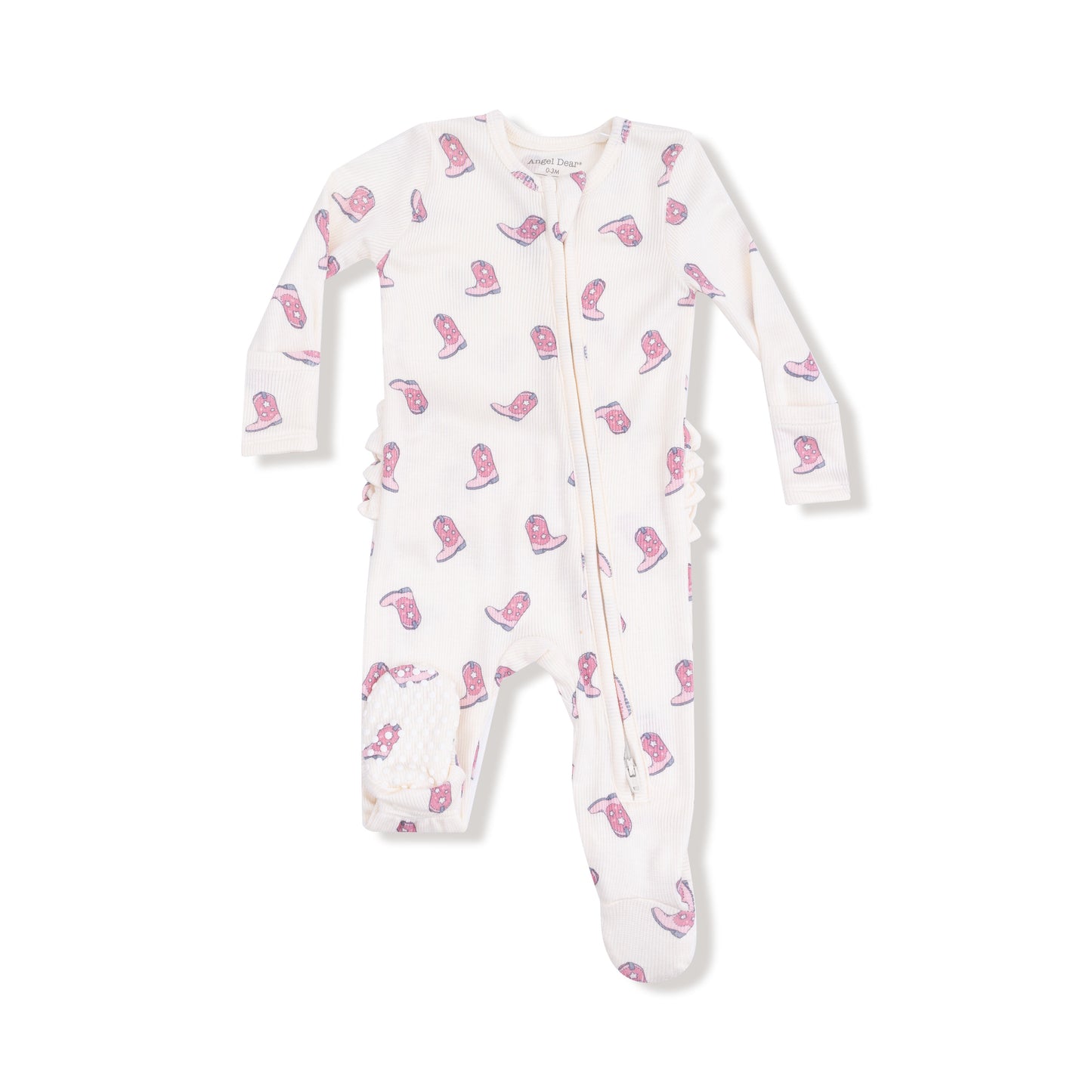 Petite Cowgirl Boots 2 Way Zipper Footie