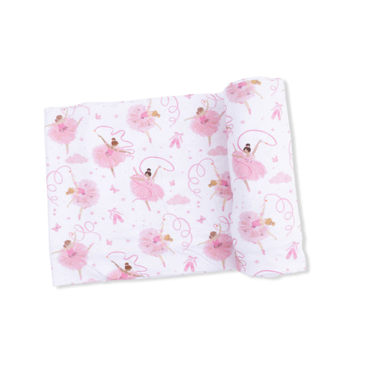 Ribbon Ballerinas Swaddle Blanket