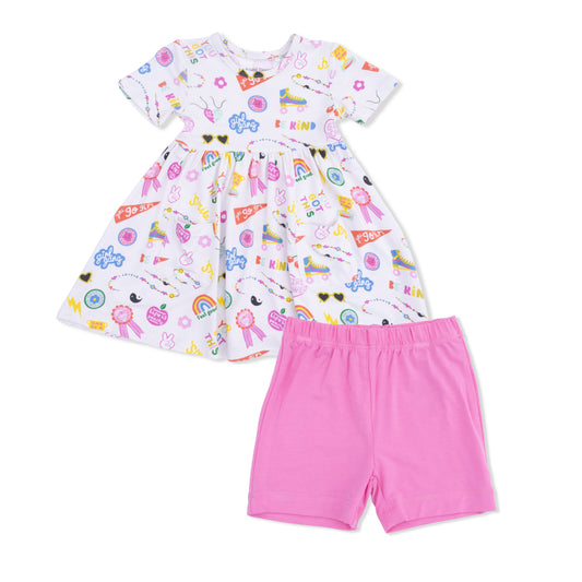 Girl Power Peplum Tank and Bike Shorts
