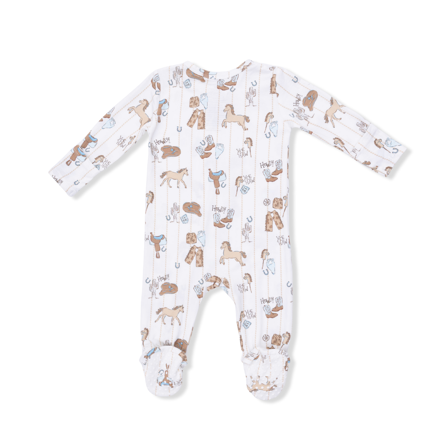 Cowboy Nursery Double Zipper Footie