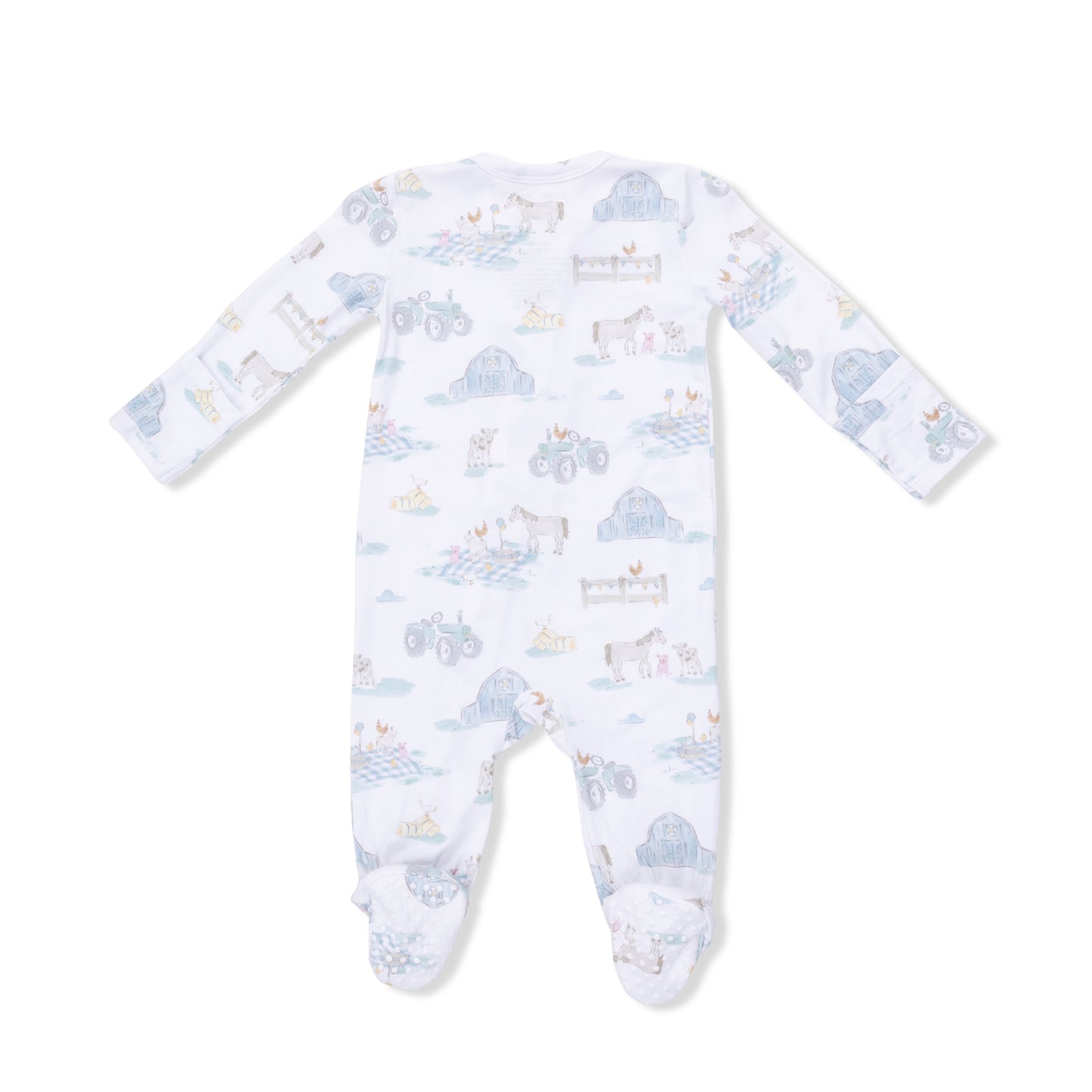 Farm Animal Party Zipper Footie