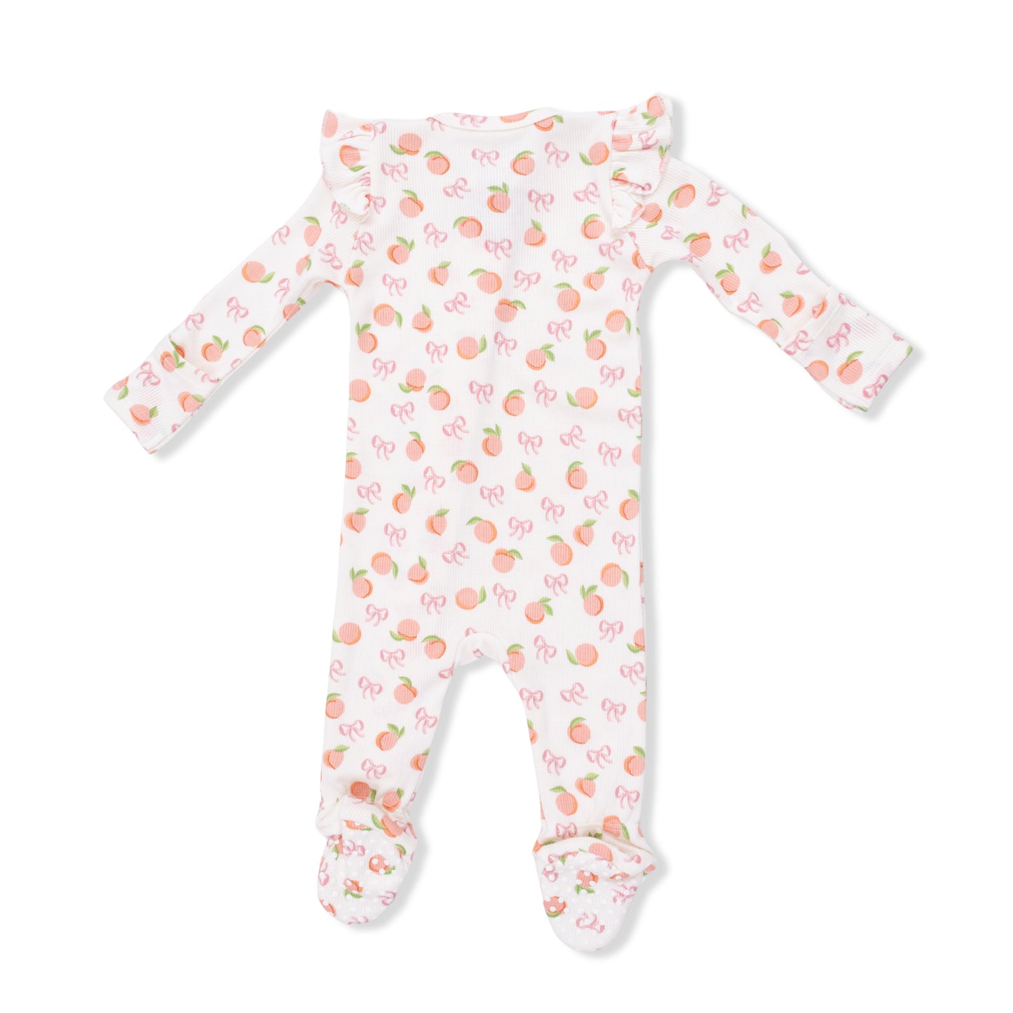 Little Peaches Ruffle Sleeve Footie