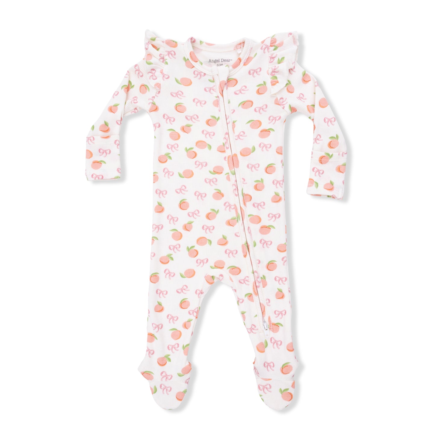 Little Peaches Ruffle Sleeve Footie