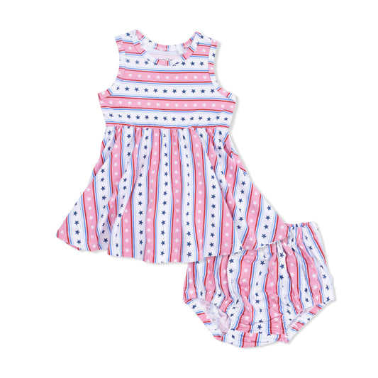 Stars and Stripes Tank Dress with Bloomers