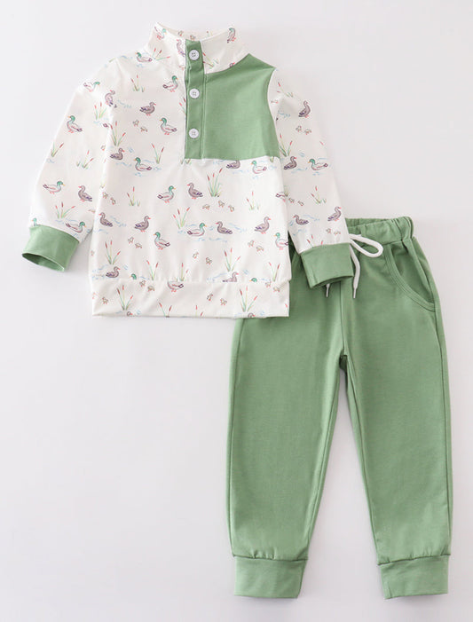 Duck Print Jogger Set