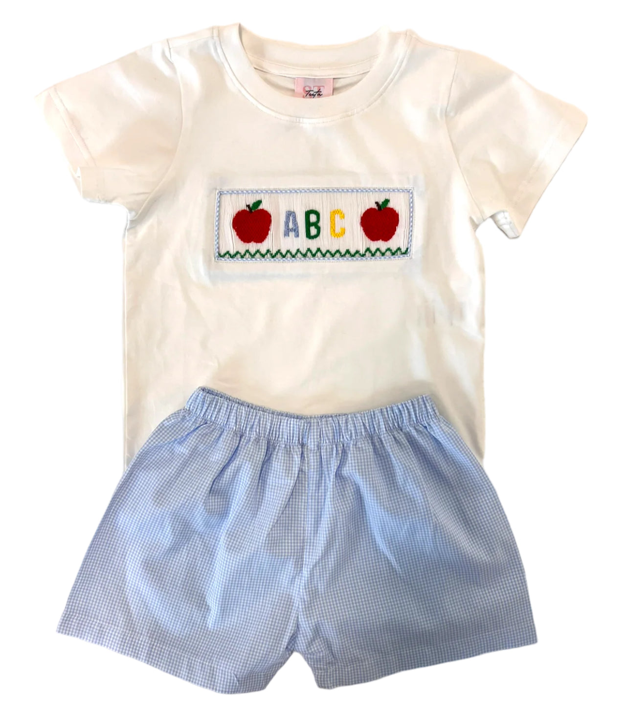 ABC Boys’ Smocked Shirt & Gingham Shorts Set