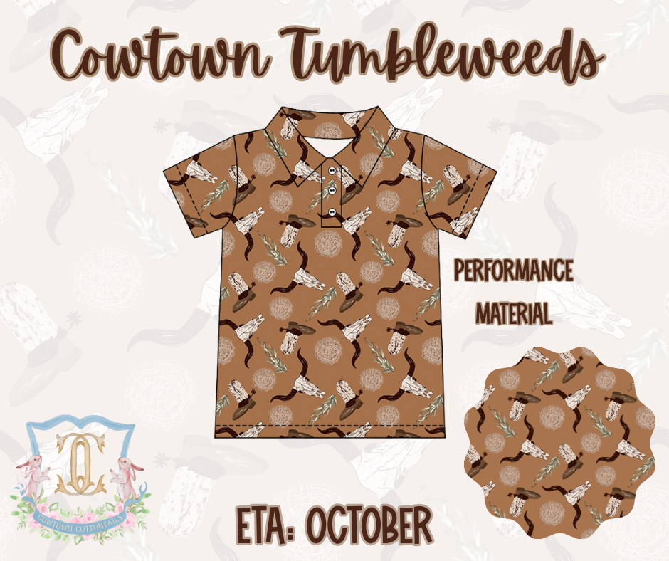 Cowtown Tumbleweeds | PERFORMANCE POLO [PREORDER - Ships October]