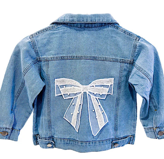 Bow Denim Jacket