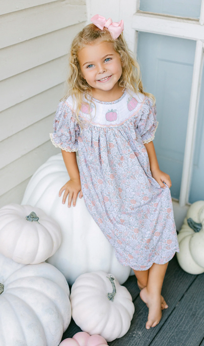 Blake Smocked Pumpkin Dress