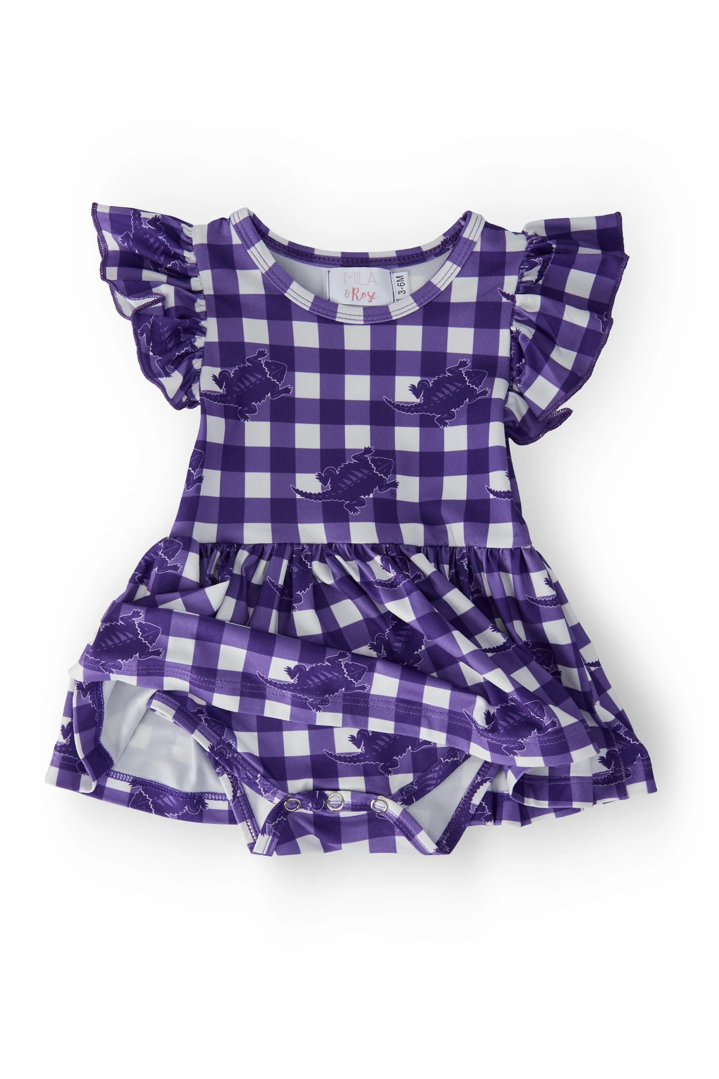 TCU Flutter Bodysuit Dress