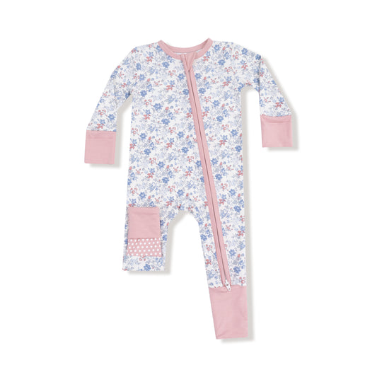 Country Girl Floral 2 Way Zipper Romper