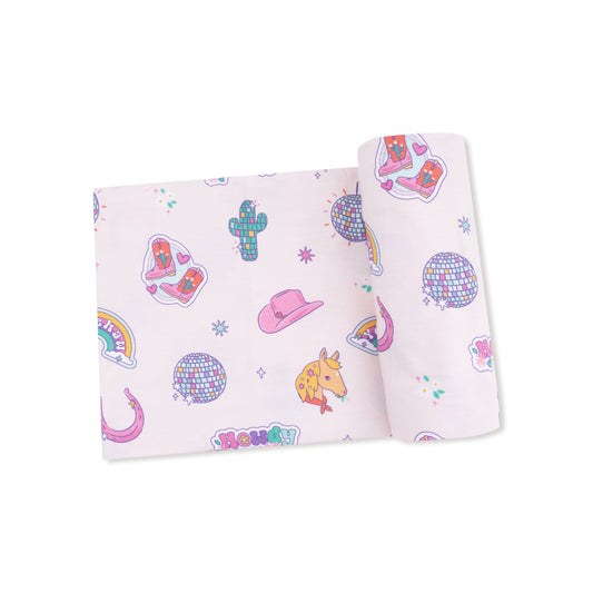 Disco Cowgirl Swaddle Blanket