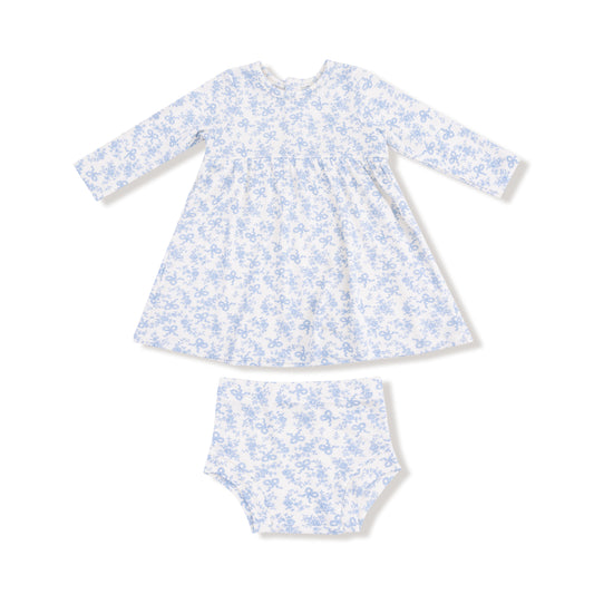 Romi Floral Simple Dress + Bloomer Set